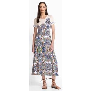 textured mesh dress Amora Multi Mesh Maxi Dress - XL Size - Women's Dresses